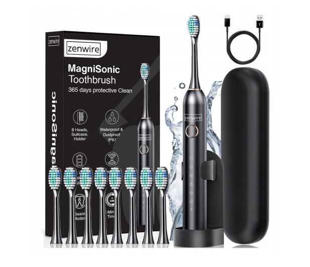 Zenwire Szczoteczka Soniczno Magnetyczna Czarna - 1604665 - zdjęcie